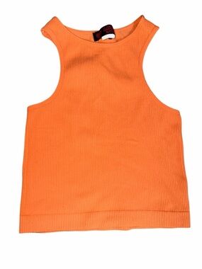 Love Tree Orange Ribbed Tank Top XS/S